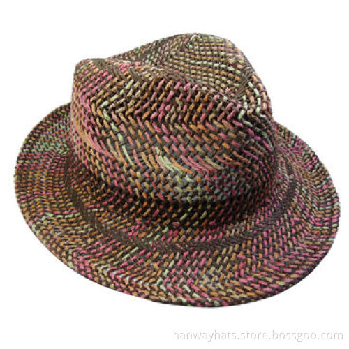 Ladies' Fedora Straw Hat, Fashionable Style, 2012 Hot Sale